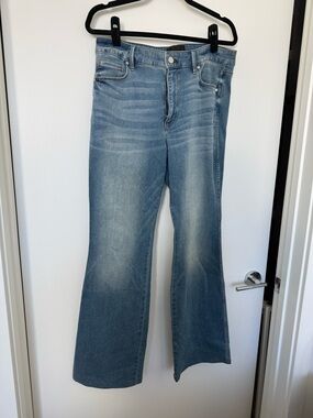 White House Black Market Light Blue Flared Jeans